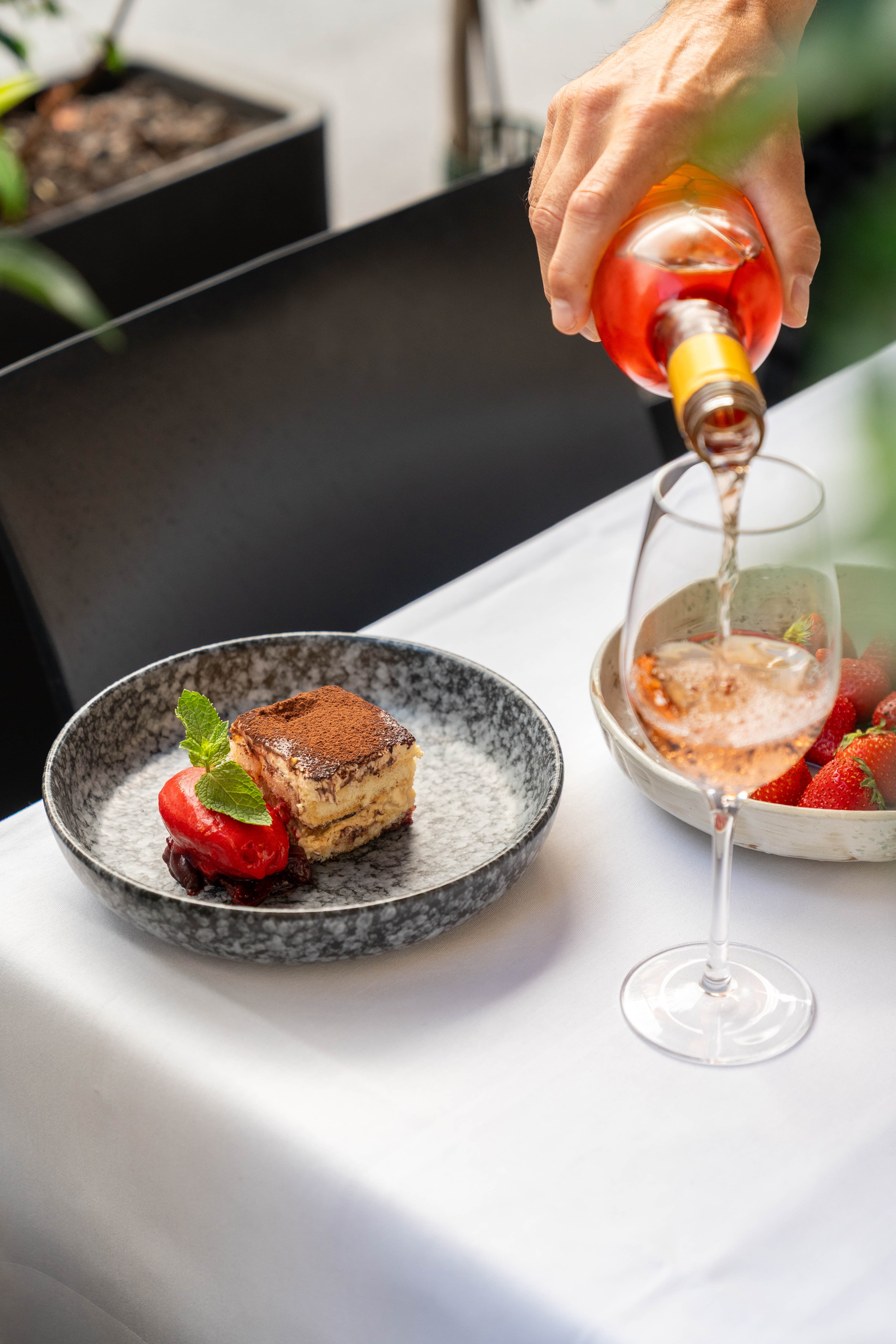Tiramisu mit Roséwein